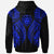 Niue Zip up Hoodie Polynesian Lion Head Blue Style - Polynesian Pride