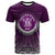 Niue T Shirt Circle Pattern Purple Unisex Purple - Polynesian Pride