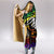 Niue Hooded Blanket - Rainbow Polynesian Pattern - Polynesian Pride