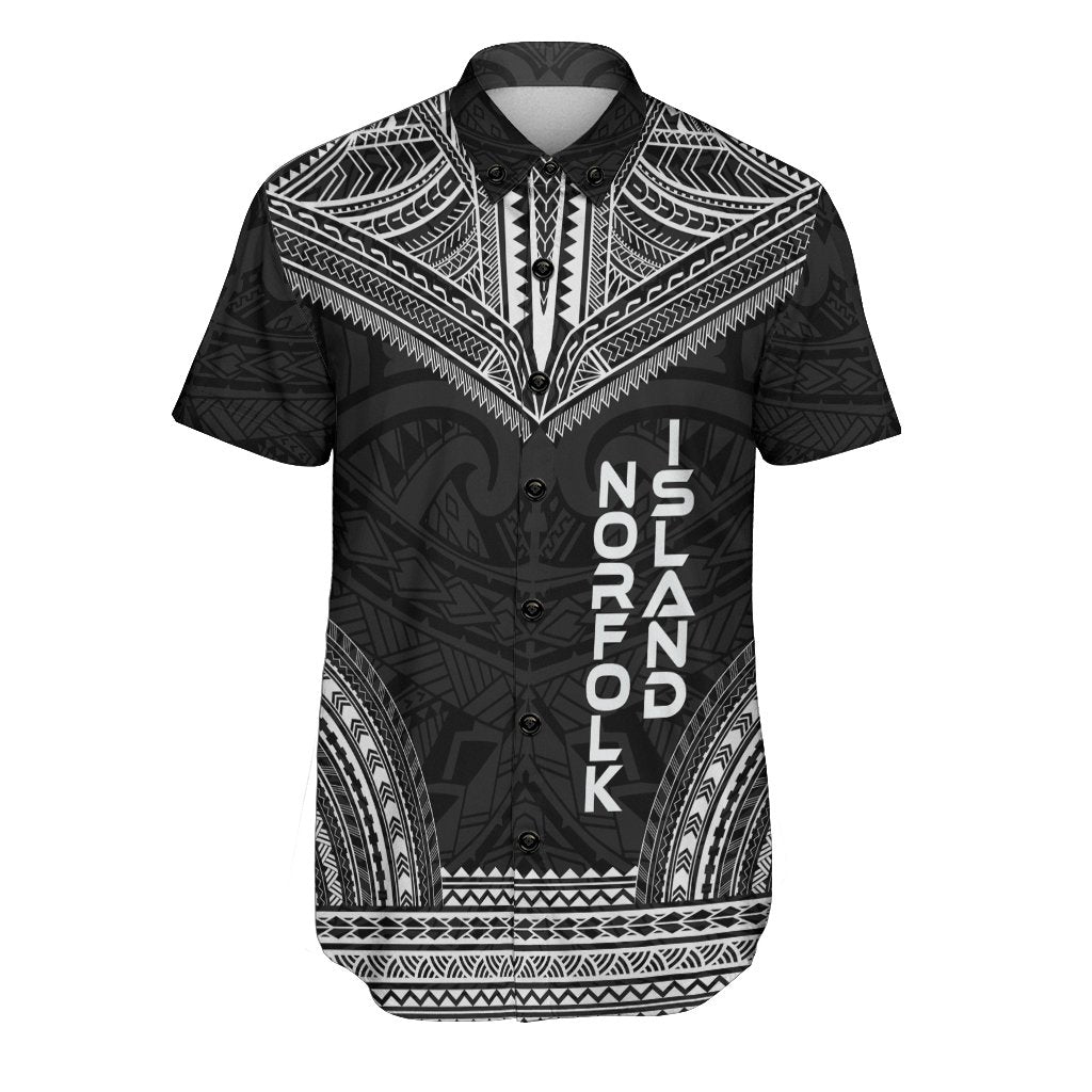 Norfolk Island Polynesian Chief Shirt - Black Version Men Black - Polynesian Pride
