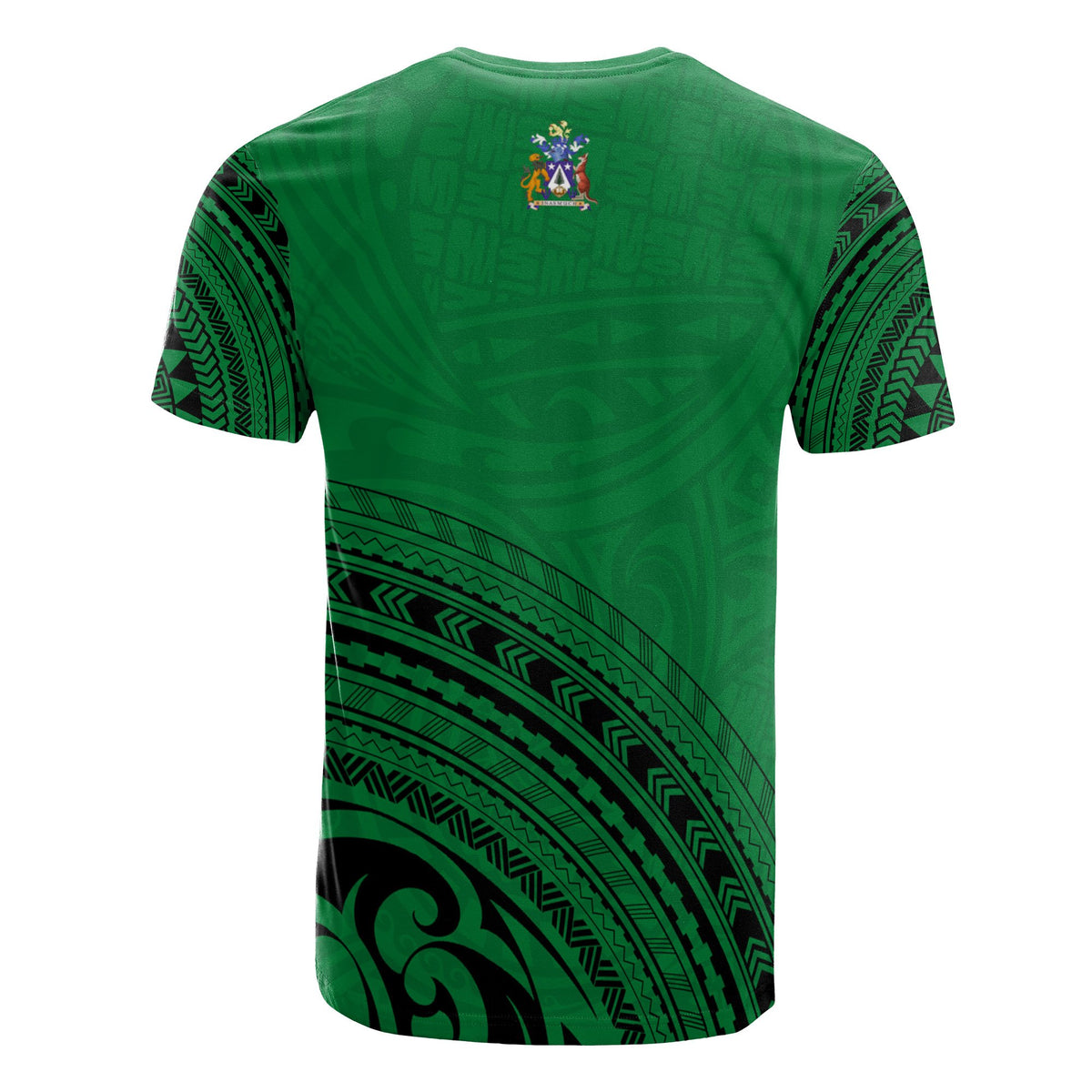 Norfolk Island All Over T Shirt Norfolk Island Coat Of Arms Polynesian Tribal Green Version - Polynesian Pride
