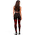 Norfolk Island Polynesian Leggings - Polynesian Tattoo Red Version - Polynesian Pride