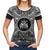 Norfolk Island All T Shirt Norfolk Island Coat Of Arms Polynesian White Black - Polynesian Pride