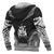 Norfolk Island Polynesian Chief Custom Zip up Hoodie Black Version - Polynesian Pride