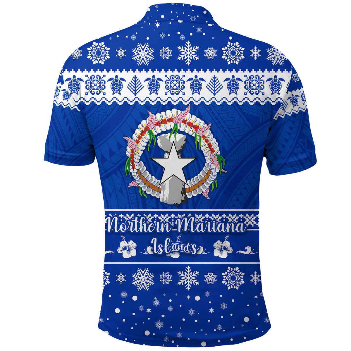 Northern Mariana Islands Christmas Polo Shirt Simple Style LT8 - Polynesian Pride