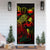 Northern Mariana Islands Door Cover Turtle Hibiscus Reggae - Polynesian Pride