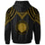 Northern Mariana Islands Hoodie Polynesian Armor Style Gold - Polynesian Pride