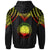 Northern Mariana Islands Custom Zip up Hoodie Polynesian Armor Style Reagge - Polynesian Pride