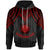 Northern Mariana Islands Hoodie Polynesian Armor Style Red Unisex Red - Polynesian Pride