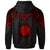 Northern Mariana Islands Hoodie Polynesian Armor Style Red - Polynesian Pride