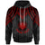 Northern Mariana Islands Custom Hoodie Polynesian Armor Style Red Unisex Red - Polynesian Pride