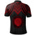 Northern Mariana Islands Custom Polo Shirt Polynesian Armor Style Red - Polynesian Pride