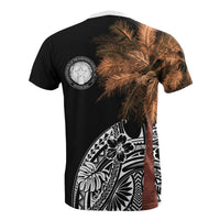 Northern Mariana Islands All T Shirt Polynesian Palm Tree Black - Polynesian Pride