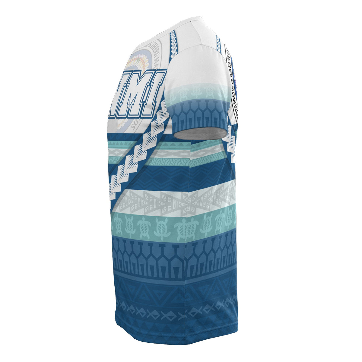 Northern Mariana Islands T Shirt CNMI Seal Tribal Line - Polynesian Pride