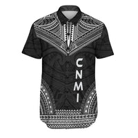 Northern Mariana Islands Polynesian Chief Shirt - Black Version Men Black - Polynesian Pride