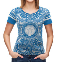 Northern Mariana Islands All T Shirt Northern Mariana Islands Coat Of Arms Polynesian Flag Color - Polynesian Pride