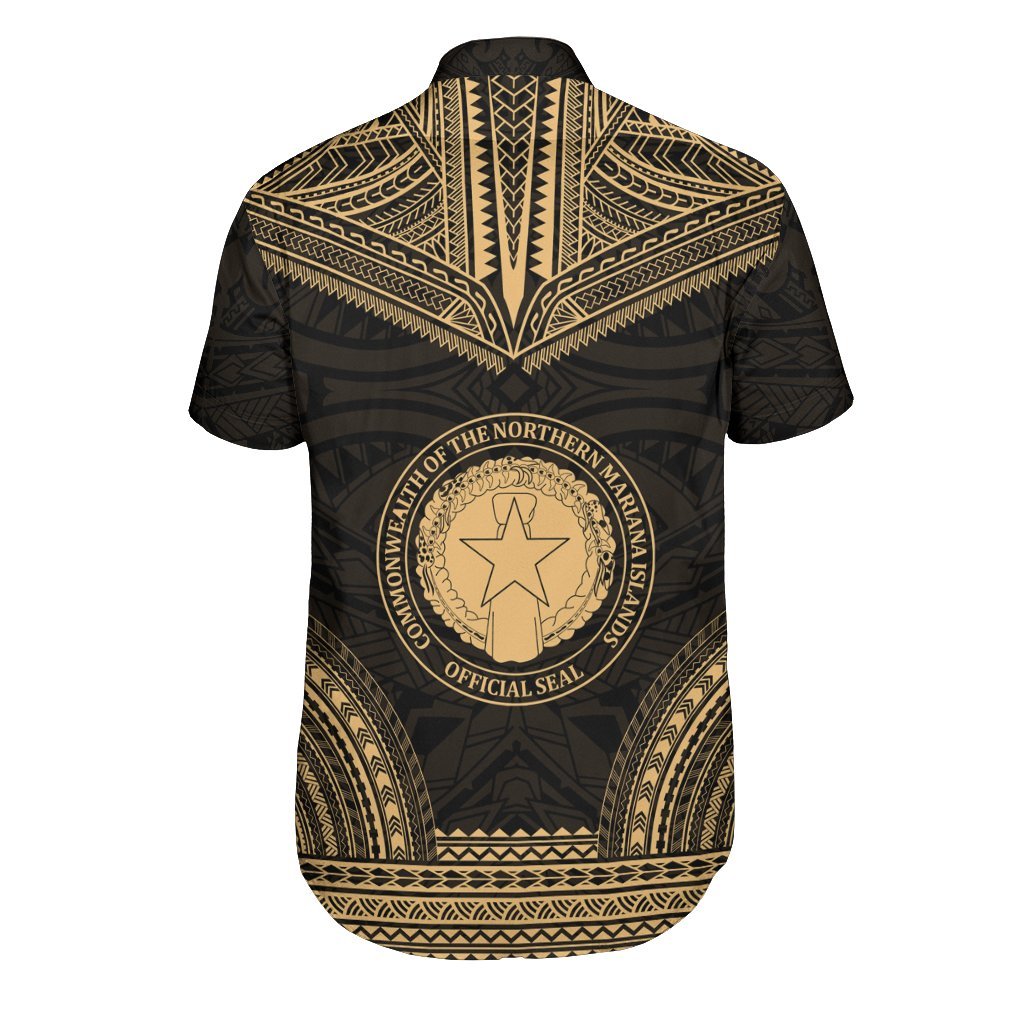 Northern Mariana Islands Polynesian Chief Shirt - Gold Version - Polynesian Pride