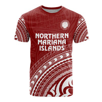 Northern Mariana Islands All Over T Shirt Northern Mariana Islands Flag Polynesian Tribal Red Version Unisex Red - Polynesian Pride