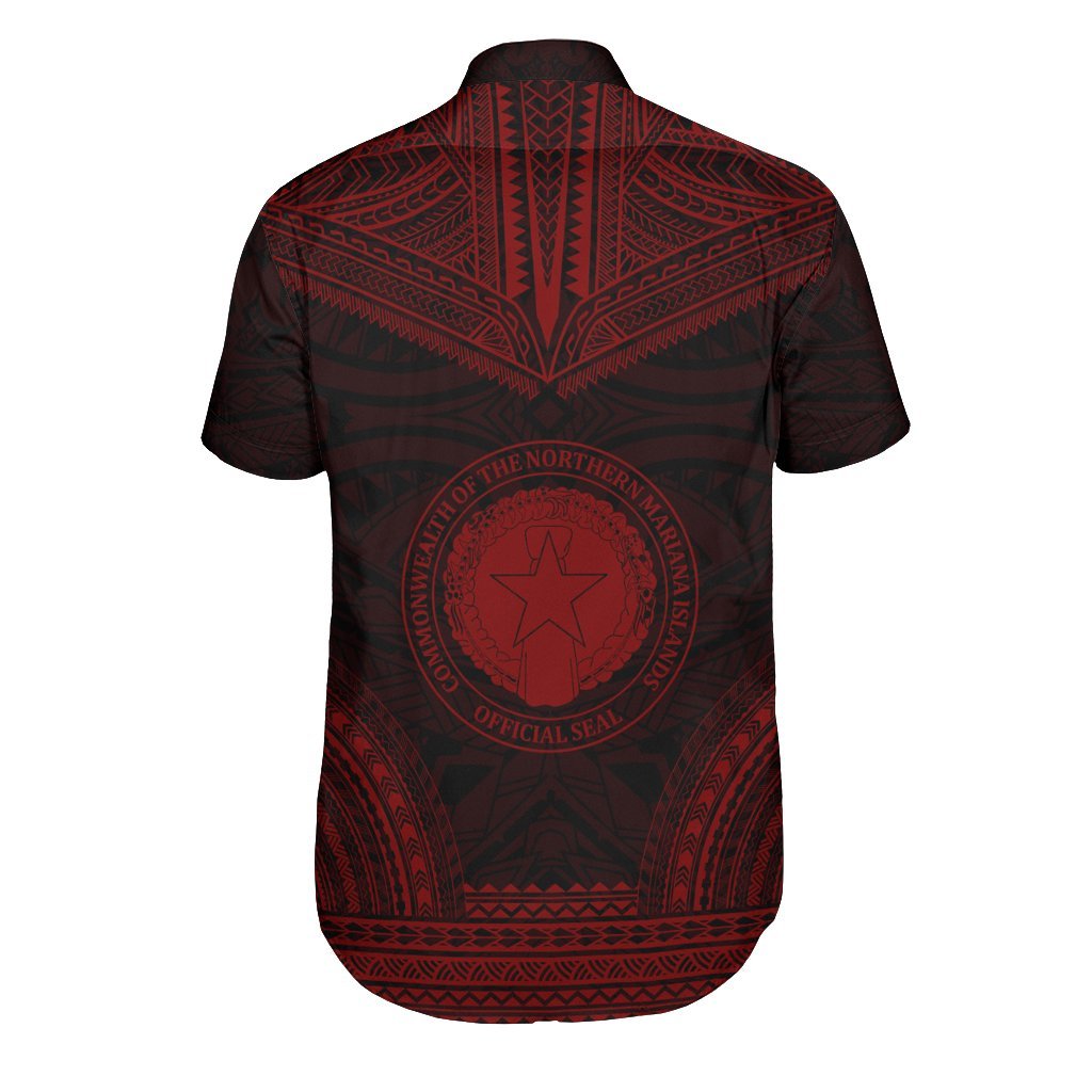 Northern Mariana Islands Polynesian Chief Shirt - Red Version - Polynesian Pride