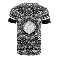 Northern Mariana Islands All T Shirt Northern Mariana Islands Coat Of Arms Polynesian White Black - Polynesian Pride