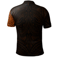 Polo Shirt Polynesian Flowers Tattoo Style - Polynesian Pride