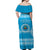 Lavengamalie College Tonga Off Shoulder Long Dress Tongan Pattern LT13 - Polynesian Pride