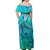 Hawaiian Islands Off Shoulder Long Dress Turtle Mix Hawaii Polynesian LT13 - Polynesian Pride