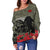 New Zealand ANZAC 2022 Off Shoulder Sweater Maori Camouflage LT14 - Polynesian Pride