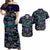 Hawaii Skeleton Dancing Matching Dress and Hawaiian Shirt Halloween Hawaiian Turtle LT13 Purple - Polynesian Pride