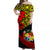 Tonga Rugby Off Shoulder Long Dress Kupesi Ngatu Ver.11 LT13 Women Art - Polynesian Pride