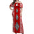 Tonga Rugby Off Shoulder Long Dress - Mate Ma'a Tonga LT13 Women Red - Polynesian Pride