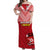 (Custom Personalised) Tonga Rugby MMT Off Shoulder Long Dress Ngatu Mate Maa Tonga Special LT13 Women Red - Polynesian Pride