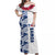 Toa Samoa Rugby Matching Dress and Hawaiian Shirt Siamupini Ula Fala White LT13 - Polynesian Pride