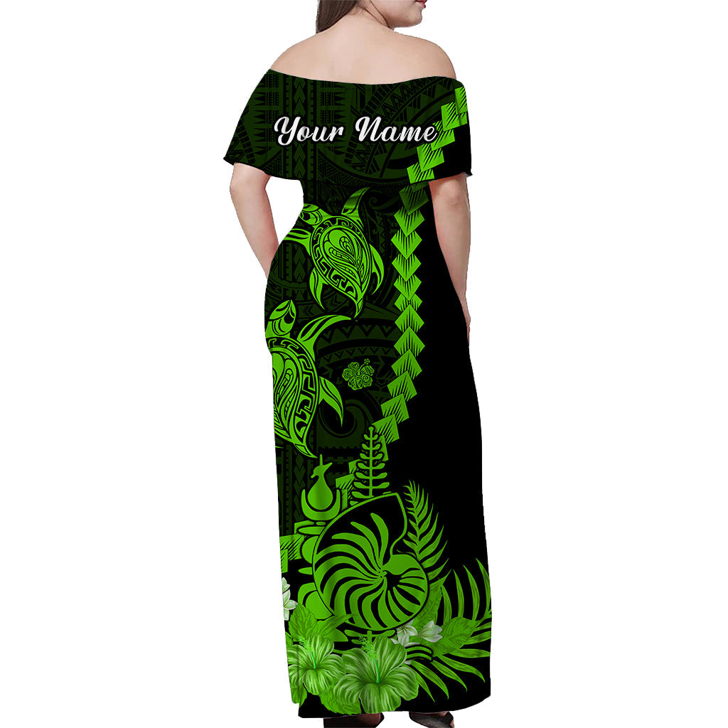Custom New Caledonia Valentine Couple Matching Dress and Hawaiian Shirt My Sunshine Polynesia Turtle Green LT14 - Polynesian Pride
