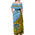 (Custom Personalised) Tuvalu 1978 Off Shoulder Long Dress Happy 44th Independence Anniversary Polynesian Pattern LT14 - Polynesian Pride