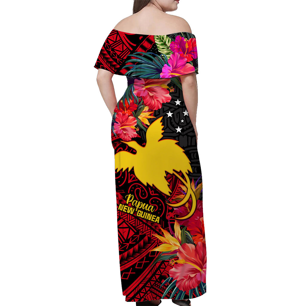 Custom Papua New Guinea Matching Dress and Hawaiian Shirt Bird of Paradise LT13 - Polynesian Pride