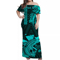 Custom Hawaii Matching Hawaiian Shirt and Dress Kakau Kanaka Maoli Combine Polynesian Shark Ver.04 LT14 - Polynesian Pride
