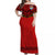 Tonga Rugby Matching Dress and Hawaiian Shirt Mate Maa Tonga Pacific Ngatu Black LT14 - Polynesian Pride