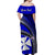 Custom Wallis And Futuna Matching Dress and Hawaiian Shirt Plumeria Flowers with Blue Polynesian Pattern LT14 - Polynesian Pride