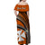 Custom Wallis And Futuna Matching Dress and Hawaiian Shirt Plumeria Flowers with Orange Polynesian Pattern LT14 - Polynesian Pride