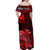 Custom Hawaii Monk Seal Matching Dress and Hawaiian Shirt Kakau with Kanaka Red LT14 - Polynesian Pride