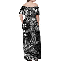 Hawaii Polynesian Matching Dress and Hawaiian Shirt Black Hawaiian Tribal Hammerhead Shark LT14 - Polynesian Pride