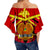 Papua New Guinea Off Shoulder Waist Wrap Top the One and Only LT13 - Polynesian Pride