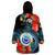 Federated States of Micronesia Wearable Blanket Hoodie Hibiscus Flowers FSM Seal Polynesian LT14 - Polynesian Pride