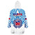 Samoa Rugby Wearable Blanket Hoodie Toa Samoa Polynesian Pacific White Version LT14 - Polynesian Pride