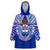 Samoa Rugby Wearable Blanket Hoodie Manu Samoa 7s Ginger Blue Polynesian LT14 Unisex One Size - Polynesian Pride