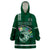 Hawaii Football Wearable Blanket Hoodie Kakau Rainbow Warriors Helmet Go Bows LT14 Unisex One Size - Polynesian Pride