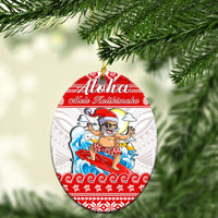 Hawaii Christmas Ornaments Surfing Santa Mele Kalikimaka Polynesian LT14 - Polynesian Pride