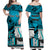 Custom Outfit For Couple Polynesian Valentine Matching Dress and Hawaiian Shirt Queen and King Heart Blue Version LT9 - Polynesian Pride