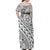 Hawaiian Traditional Polynesian Tribal Tattoo Retro Matching Dress and Hawaiian Shirt Grey LT9 - Polynesian Pride